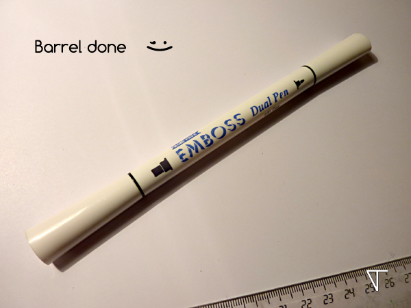 Completed barrel.