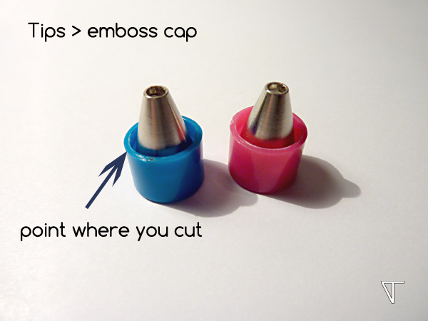 Tip and cap cut points.