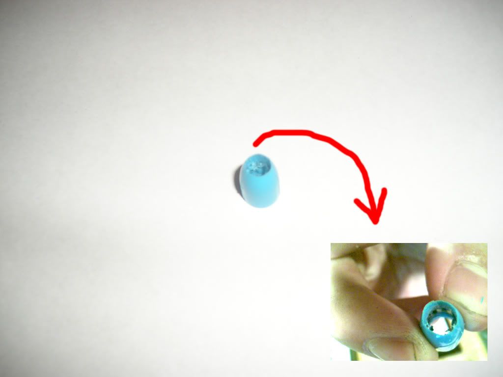 Mechanism fitted into the drilled RSVP back cap