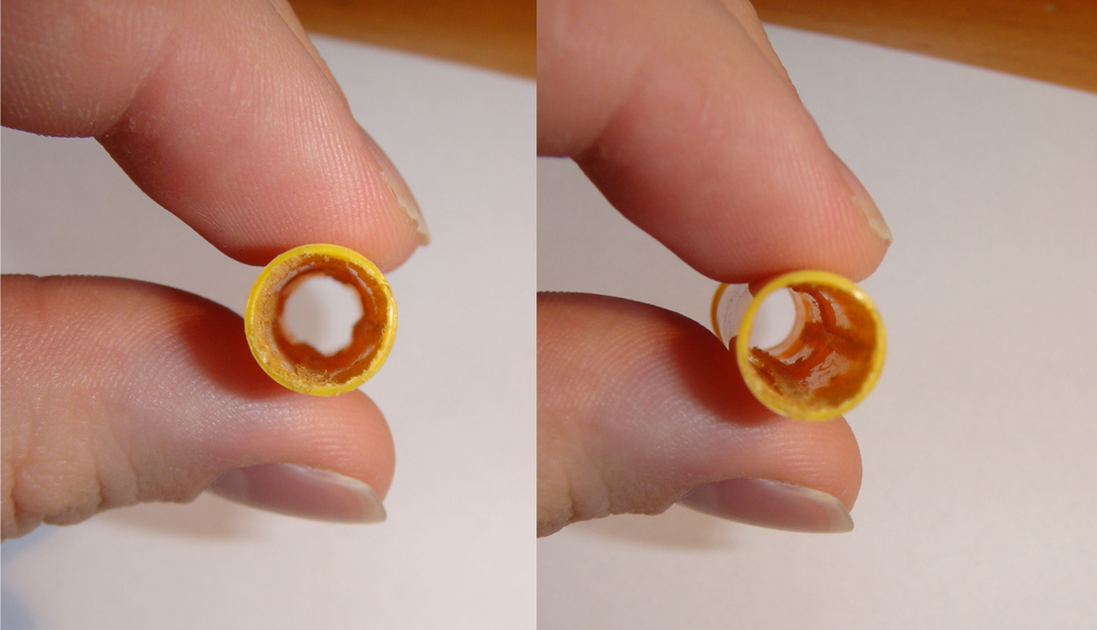 Hollowing the Super Tips cap